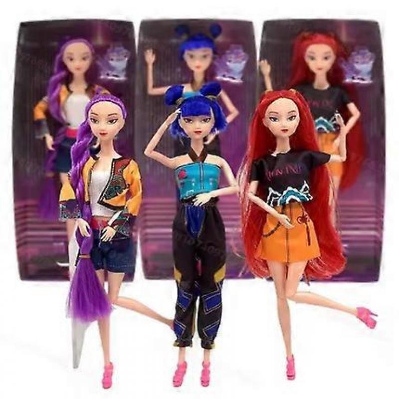 3 Piezas K-POP Chicas Cazadoras de Demonios Muñecas LumimiraZoe Figuras de Vinilo de 11" Regalo de Cumpleaños Navidad