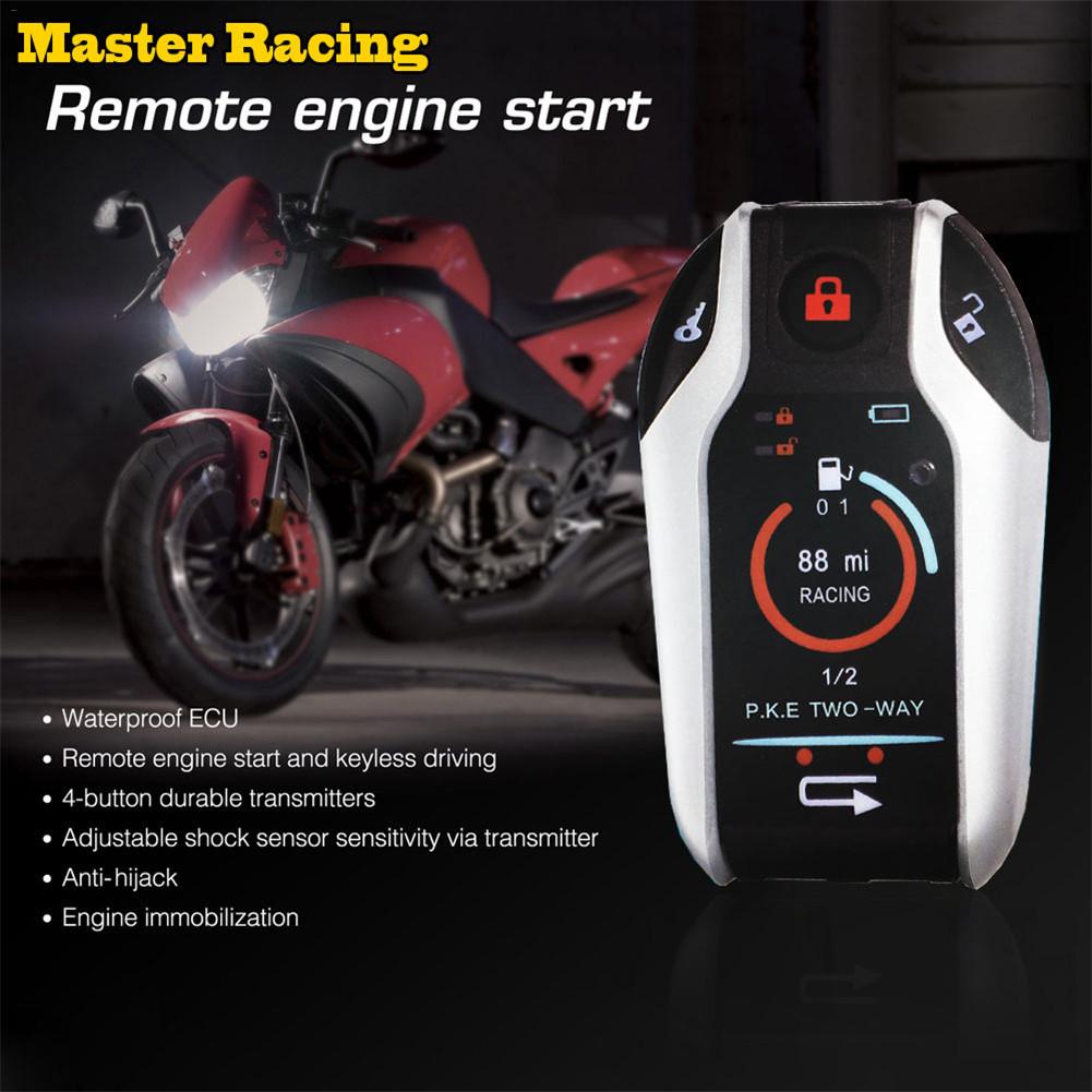 2 Way Motorcycle Alarm Remote Engine Moto Protection with Induction Remote Control Universal for All Kinds of Motorcycles