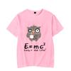 E MC2 Energy Milk Coffee Print T-shirt Street Fashion Style Short Sleeve T-shirt Men's and Women's Summer Comfort T-shirt
