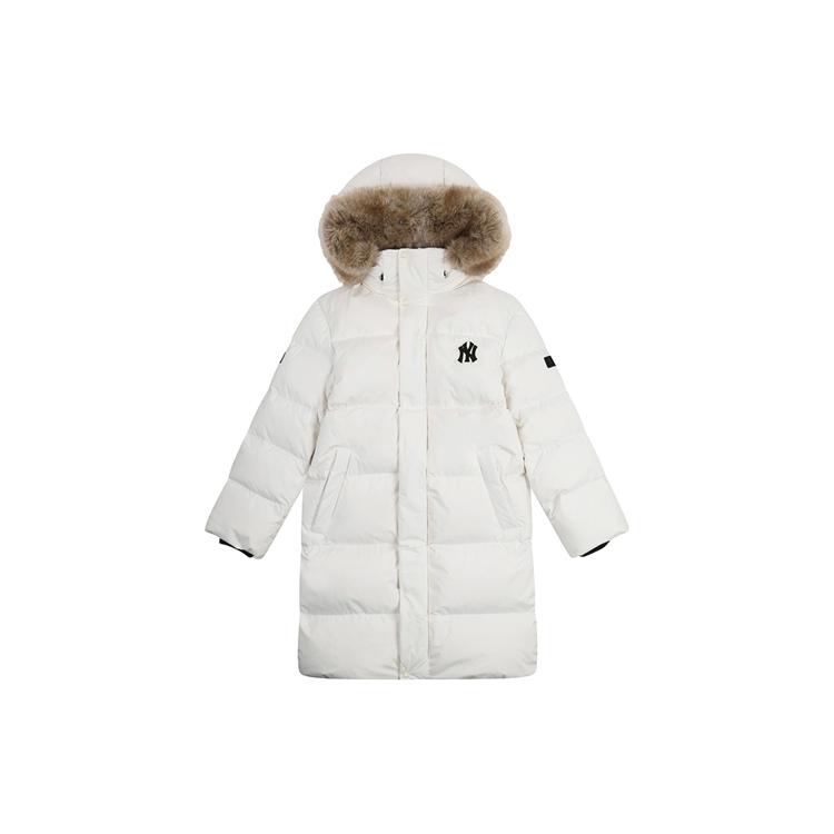 MLB Down Jackets Unisex Ivory White Hooded Moderate Other 3ADJEC716-50IVS XL