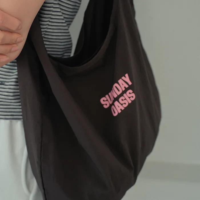 Weekdays Color Nylon Shoulder Bag_DEEP BROWN(WB6AC05)