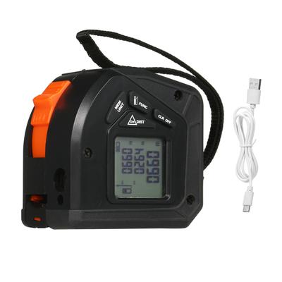50m+5m Lazer Mezura 2'si 1 Arada LCD Ekranlı Dijital Lazer Uzaklık Ölçer 50M Lazer Uzaklık Ölçer