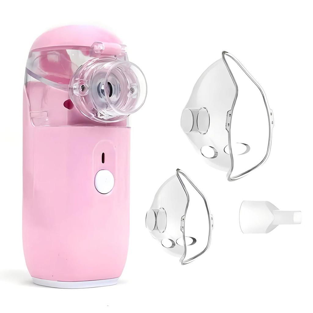 Nébuliseur Portable Mini Inhalateur Portatif Silencieux Inhalateur Ultrasonique Nébuliseur de Qualité Médicale pour Bébé et Adulte Toux Asthme