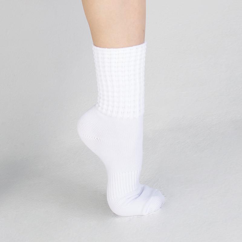 Irish Poodle Eco-Friendly Breathable Knee Socks-Ultra Low for Yoga & Ballet Dance S белый