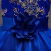 European & American Embroidered Princess Formal Dress for Girls - Wedding Long Train Dress