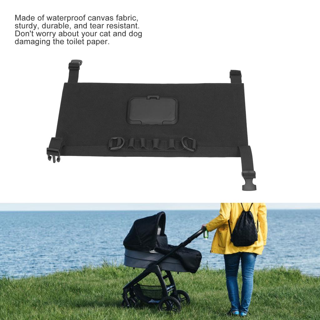 Camping Toilet Paper Holder Cat Proof Tissue Storage Bag Waterproof Canvas for Outdoor