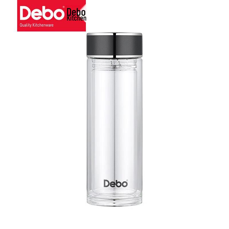 Debo Stroll Double-Layer Glass Tea Infuser Cup 320ml