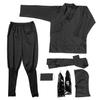 Costume Cosplay Ninja Nero Clearstone Stile Giapponese Uomo 7 Pezzi Elegante