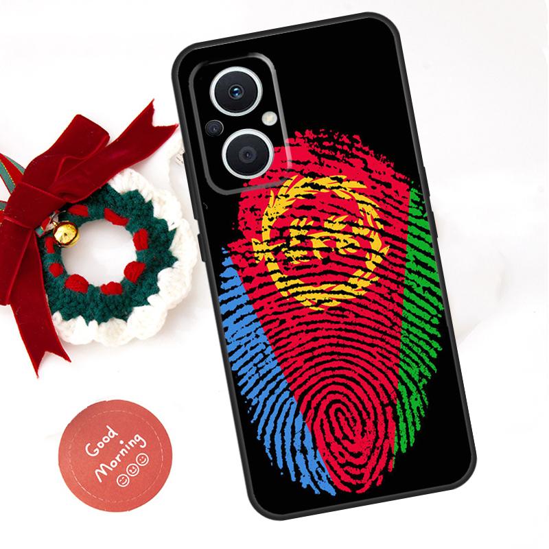 Eritrea Flag Funda For OPPO Reno 10 11 12 13 14 Pro 11F 12F 13F 14F 7 8 Lite OPPO Find X8 X6 X9 Pro Case