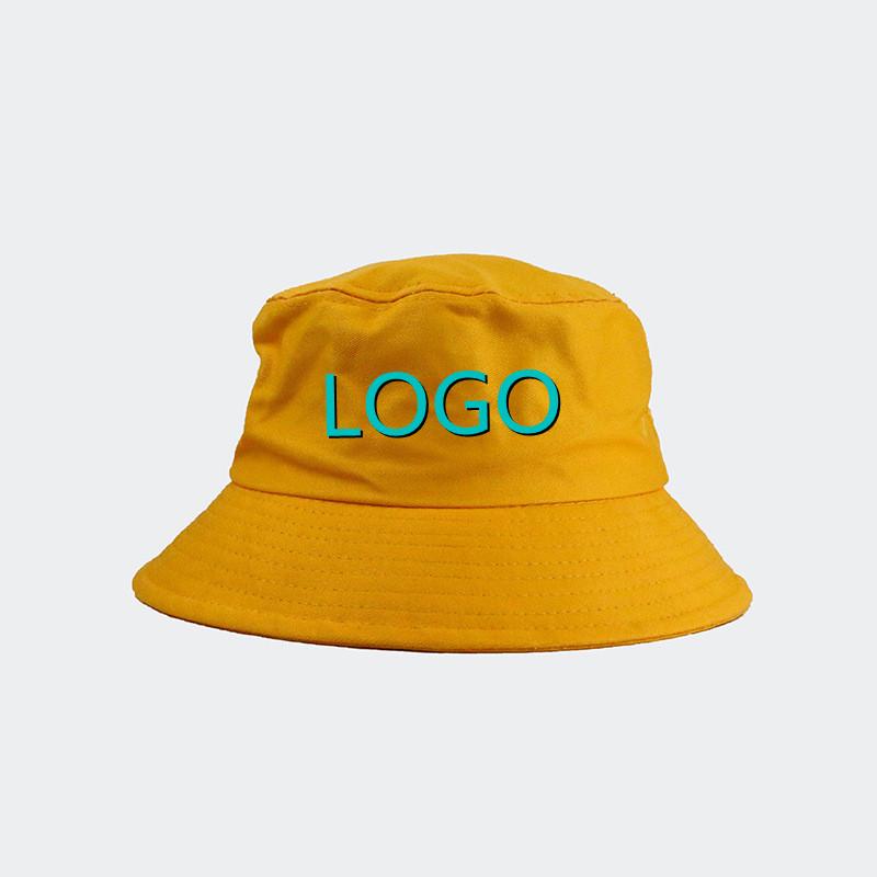 Custom Logo Summer Solid Color Foldable Bucket Hats For Women Beach Sun Cap Outdoor Fisherman Caps Unisex Sunscreen Panama Hat