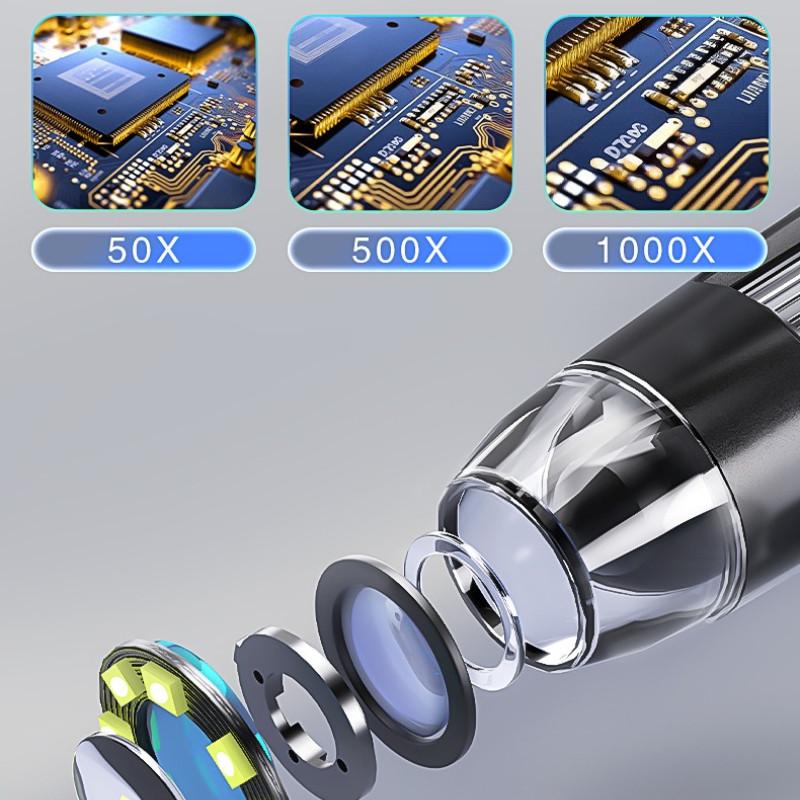 4.3-inch Digital Microscope Coin Antique Calligraphy Detection Magnifying Glass Industrial Maintenance HD Electron Microscope