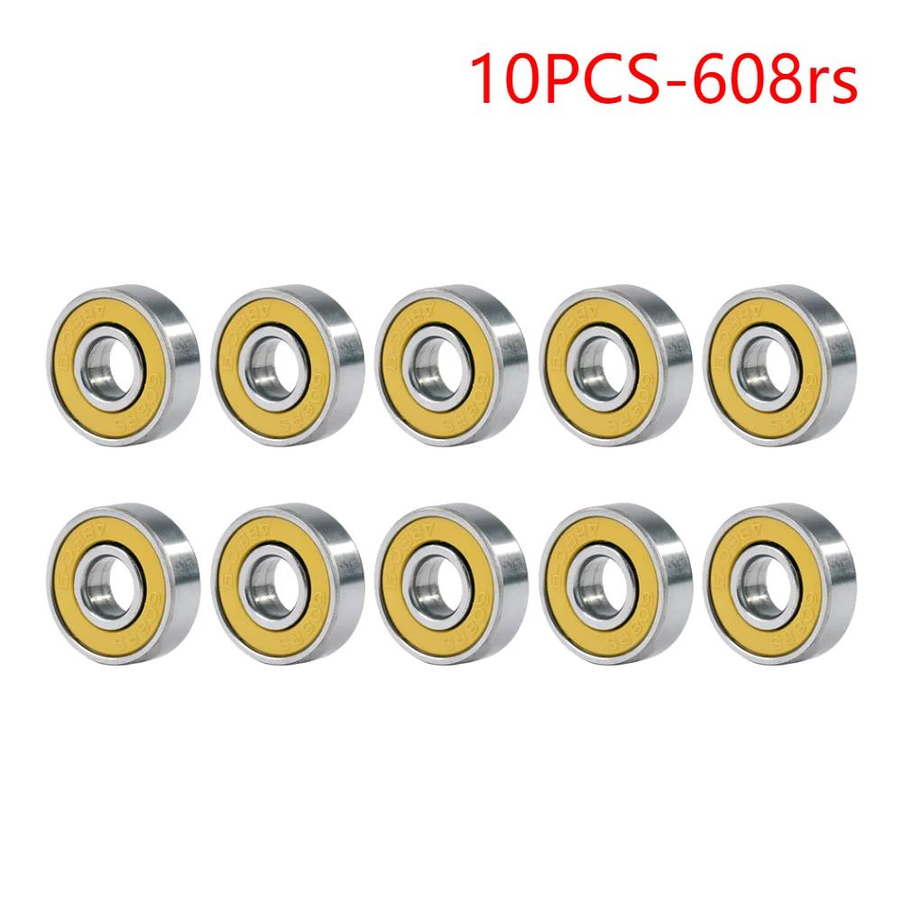 20/10pcs Ball Bearings 608zz/608rs ABEC-9/7 Miniature Bearings Deep Groove Inline Roller Bearing Carbon Steel for Skateboard