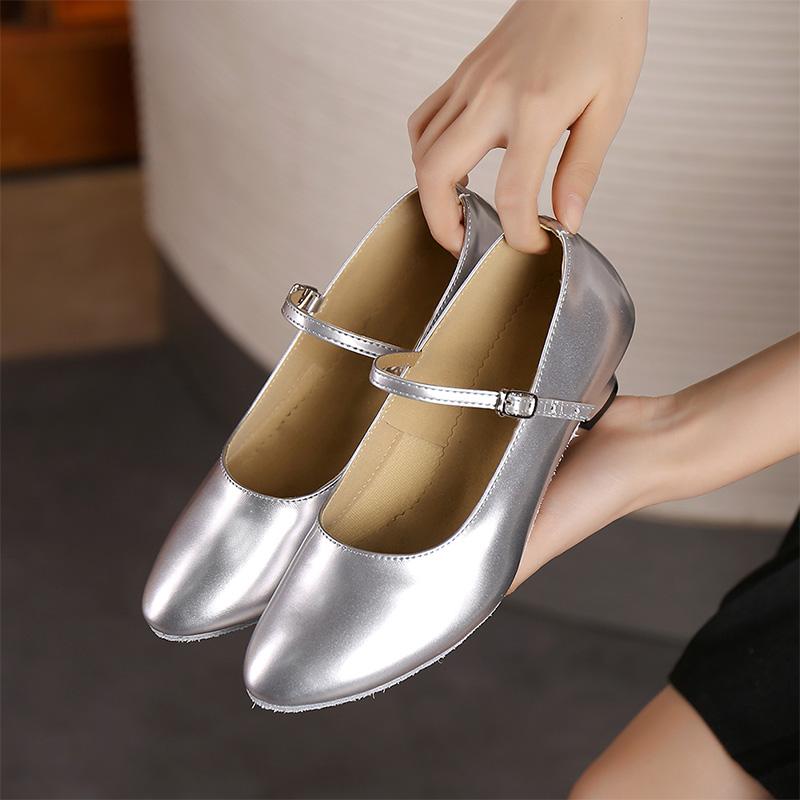 

Женские туфли на высоком каблуке для выпускного, современные бальные танцы, вальс, сальса, танцевальная обувь 39 серебряный