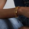 Boho Multiple Layers Bracelet Zircon  Vintage Gold Color Snake Chain Metal Rope Chain Fashion Bracelet For Women