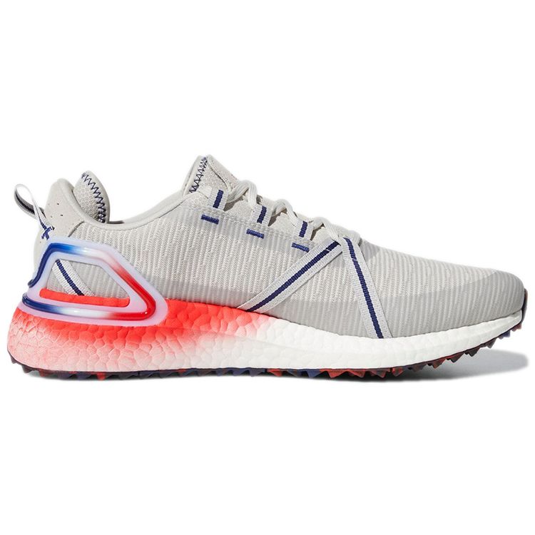 Adidas Solarthon Primegreen Spikeless Golf Grey Vivid Red Unisex Sneakers Grey-Two Victory-Blue GW3445