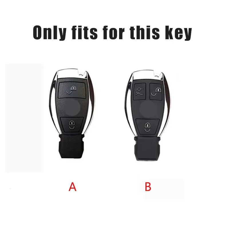 C200 E300 2026 Heiße Leder Auto Schlüsselanhänger Hülle Halter Schutz für Mercedes Benz A B C E Klasse GLS GLA GLK GLC CLS CLA AMG W204