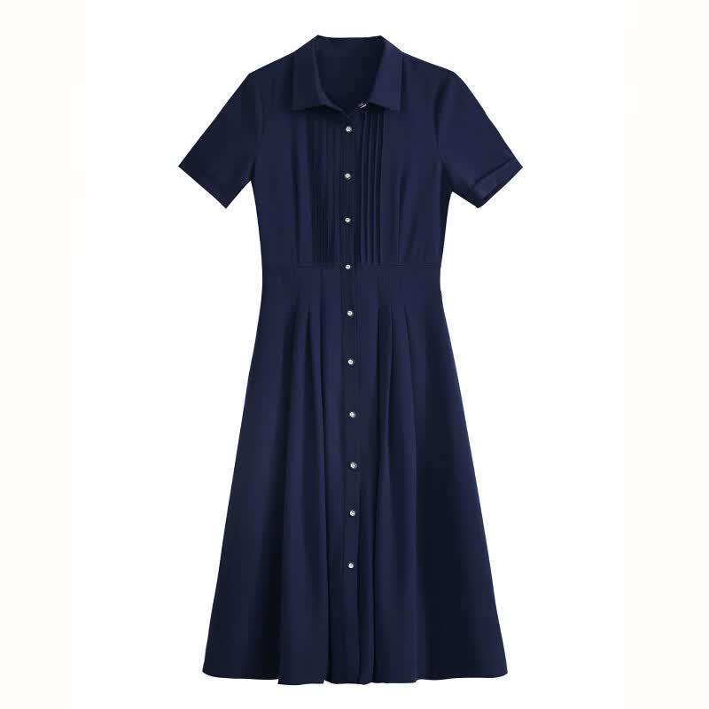 Aige Matte Triacetate Polo A-Line Dress