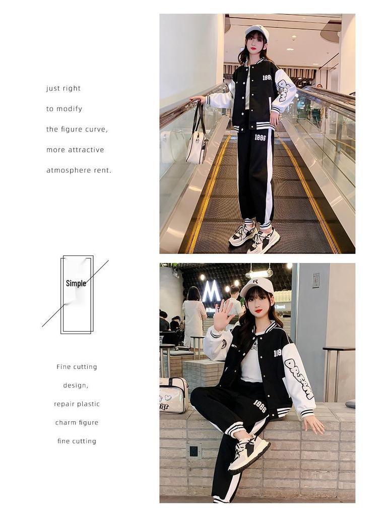 Mädchenmodeanzug für Frühling/Herbst: Trendige Blazer & Sportbekleidung für Kinder