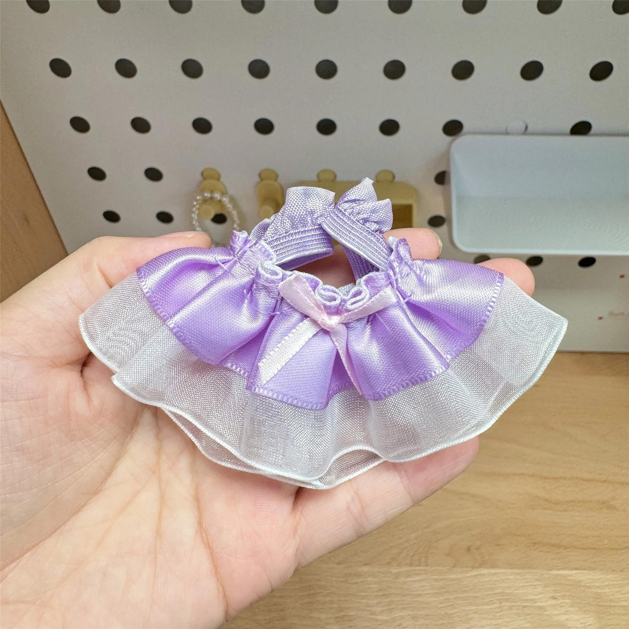 

Для ляльки Помпон Одяг 1/12 Мереживна сукня Спідниця принцеси 10-15 см Бавовняна лялька для labubu Дріт Смужка Паличка DIY Аксесуари для одягу