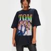 Maglietta Retro Anni '90 Tom Jones Stampa Vintage Cantante Casual per Fan vintage Lavata Morbida Traspirante streetwear Leggermente Versatile