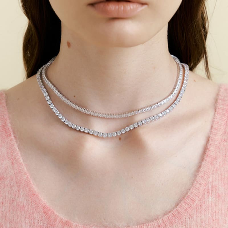 

MATIAS Fine tennis Necklace Silver