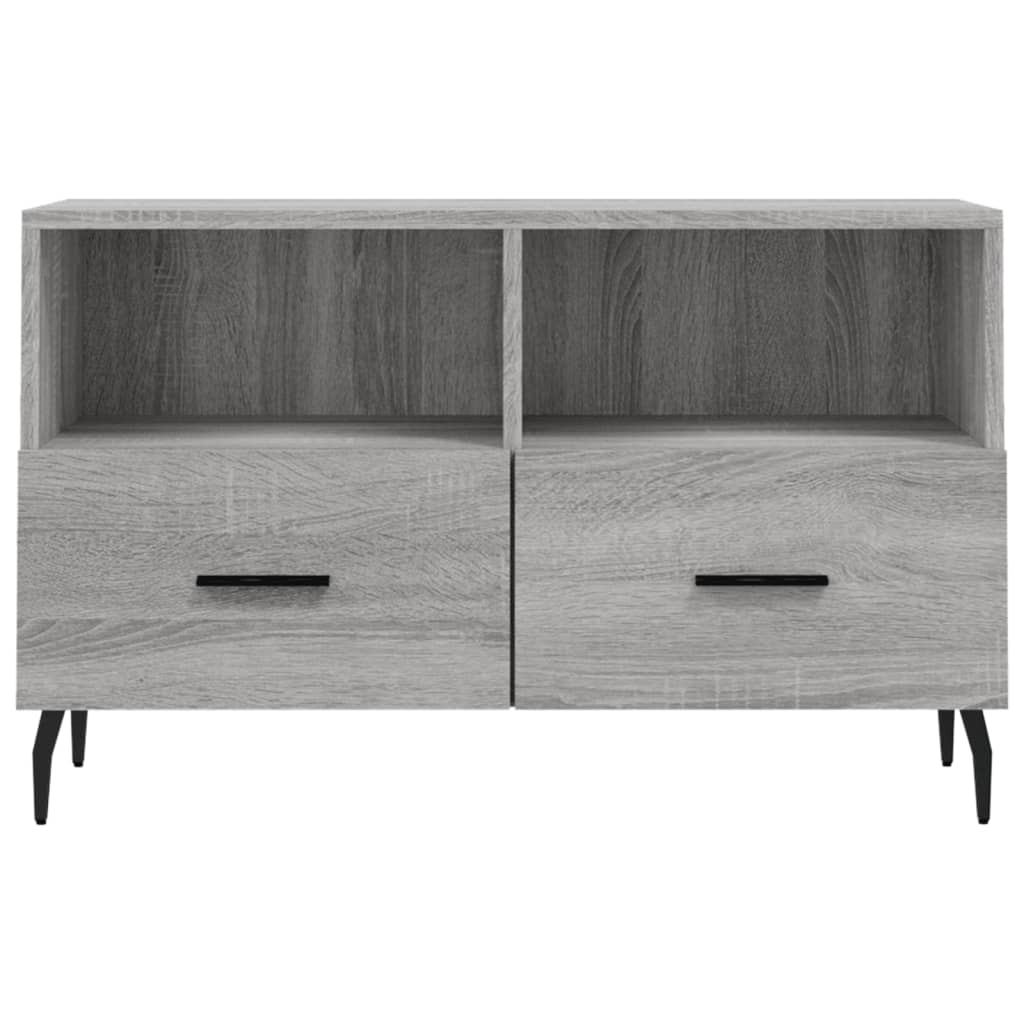 TV Cabinet Gray Sonoma 80 x 36 x 50 cm Particleboard