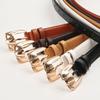 Minimalist Pu Leather Belt For Women With Alloy Pin Buckle Casual Office Style