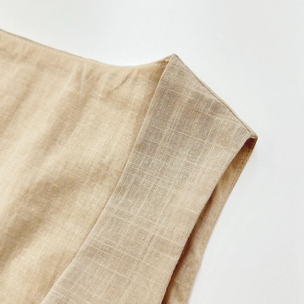 High-end New Style Vest Set All Cotton Square Neck Sleeveless Vest Top Long Pants Two-piece Set Women's Clothing