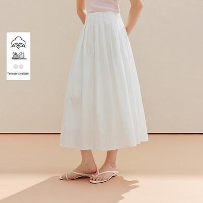 INMAN French Style Pleated A-Line Skirt