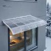 Sonnenschutz für Fenster Außenfenster-Markise, Unsichtbares Regenschutz-Abdeckung, Überdachung für Haustür Außen, Heim-Sonnenschutz Klare PET-Markisen Schnee