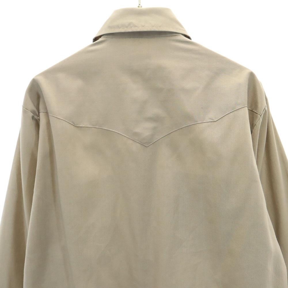 Mustang 80s Vintage Long Sleeve Western Shirt Brown Men's Used