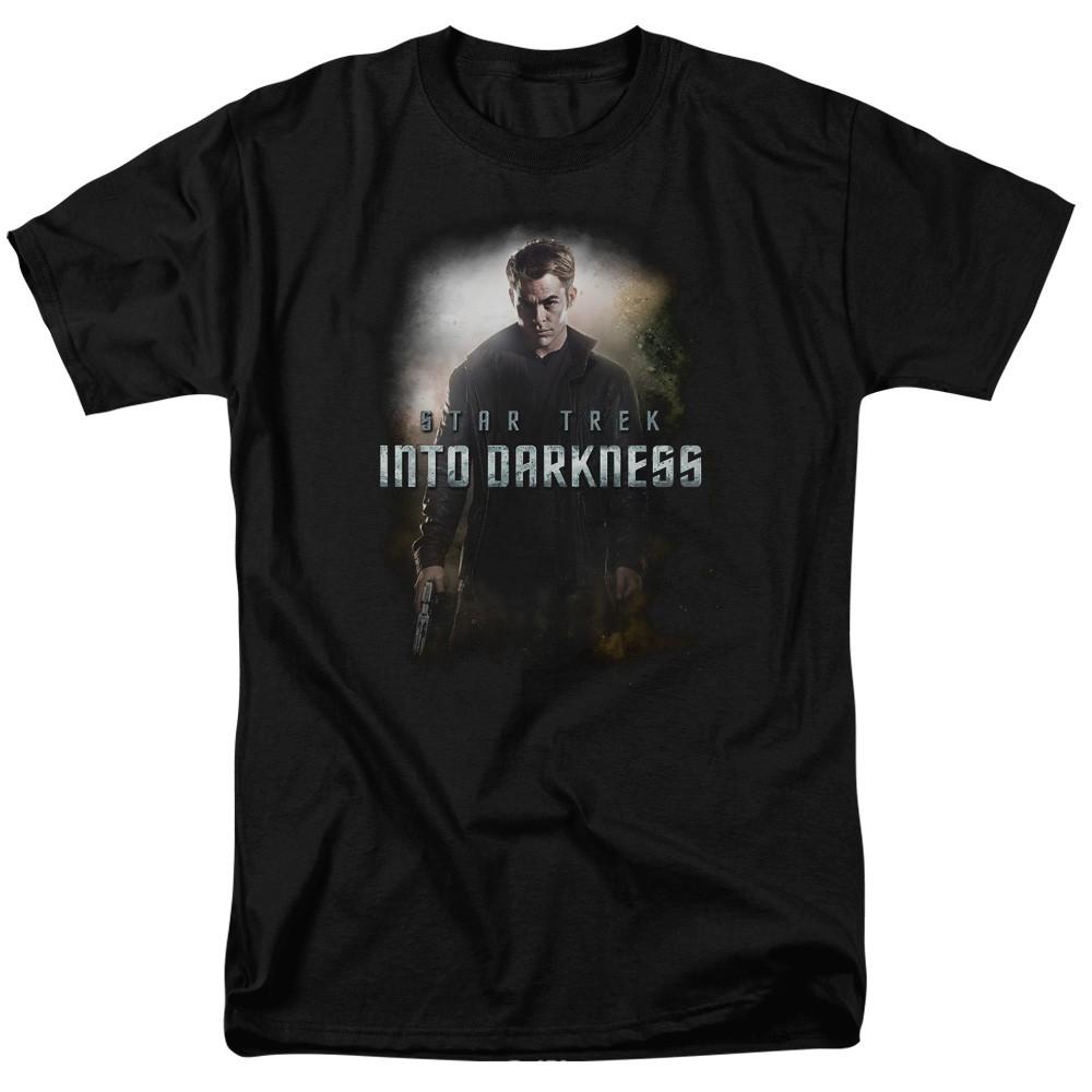 Star Trek - Darkness Kirk - Adult Unisex Short Sleeve T-Shirt - Black L