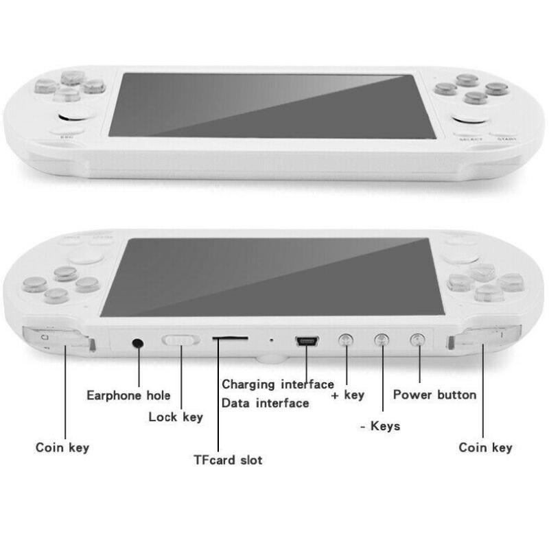 وحدة تحكم ألعاب محمولة باليد X9 بشاشة كبيرة مقاس 5.1 بوصة GBA