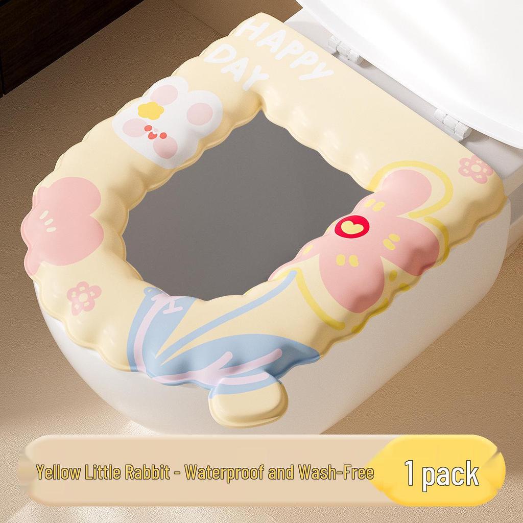 All-Season Waterproof Wash-Free Toilet Seat Cushion