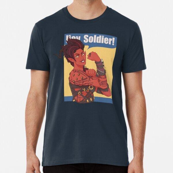 Hey Soldier Baldur s Gate 3 Karlach T-Shirt M