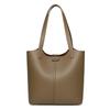 Women's New Simple and Atmospheric Soft Leather Shoulder Tote Bag with Large Capacity and Temperament for Commuting Crossbody Women's Bag