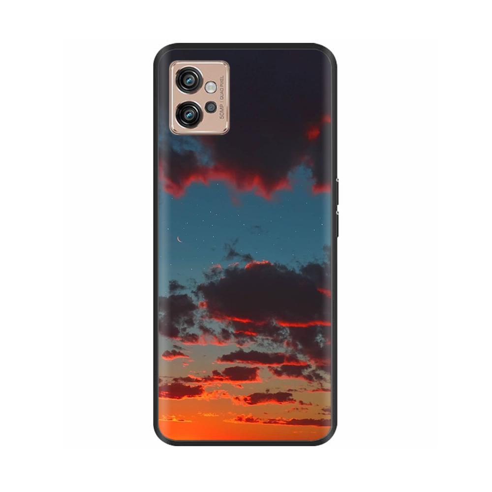 For Motorola Moto G32 Phone Case Heart-Butterfly Funda For Motorola Moto G32 MotoG32 Cover Protection Liquid Silicone Bumper