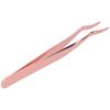 Eyelashes Tweezer False Lash Application Curved Stainless Steel Eyelash Extension Auxiliary Clip