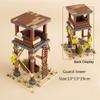 Medieval Military Castle Siege Machines Building Blocks Battering Ram Bonfire Catapults Weapons Rack Armor Helmets Bricks Toys