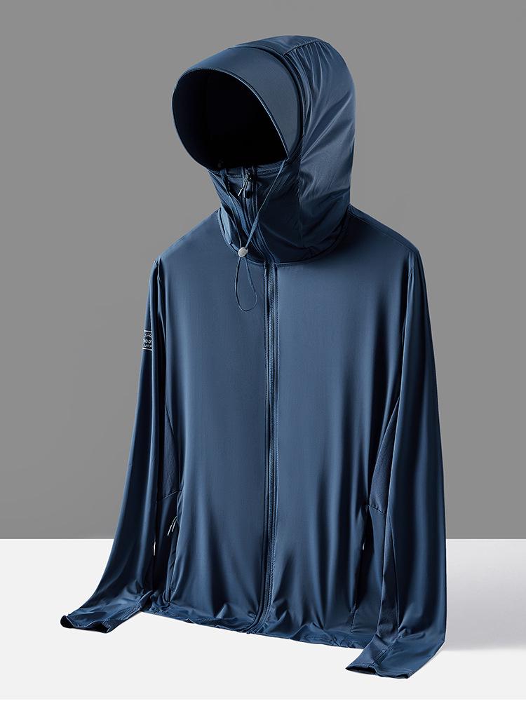 Hooded Ice Silk UV Protection Jacket for Men & Women - Summer Breathable, Lightweight, and Sun Protection Clothing for Outdoor Activities