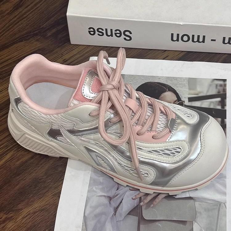 Thick-soled heightening German training shoes women's summer 2025 new versatile single mesh breathable lightweight sports and leisure shoes