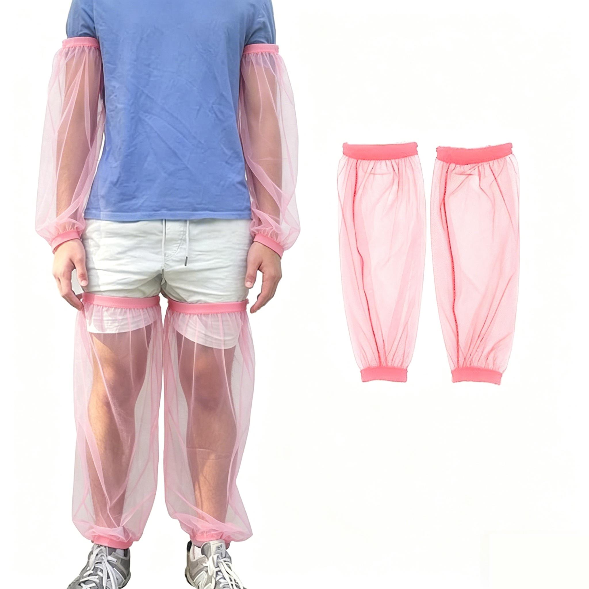 

4pcs Arm Leg Mesh Sleeves These Covers Fully Protect Your Limbs Ideal Outdoor Activities Including Hiking Camping Fish and More