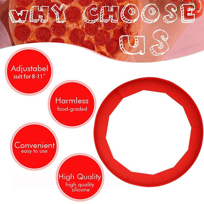 Adjustable Pie Crust Shield Reusable Silicone Pie Protectors Bake Crust Protector Cover Pie Pizza Baking Kitchen Tools