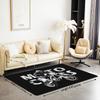 Motocross Rider Area Rug for Living Room and Bedroom, Dirt Bike Motorbike Sports Carpet, Soft Extreme Sports Floor Mat