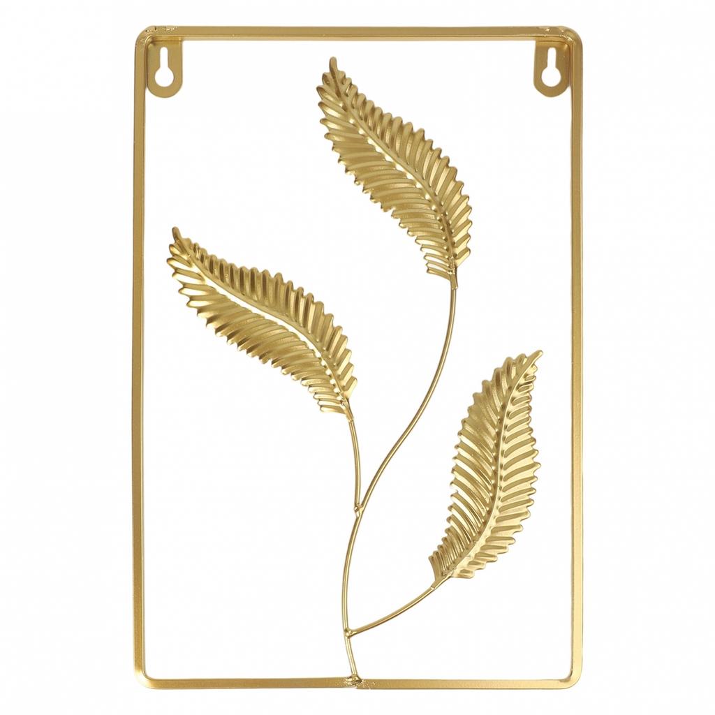 Zlatý list nástěnná dekorace obývací pokoj ozdoba nástěnná závěsná dekorace