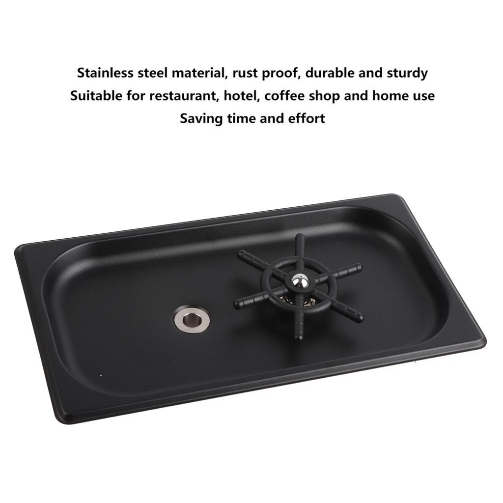 Gospodarstwo Domowe Komercyjne Automatyczne Mycie Czyszczenie Płukanie Kubków Ze Stali Nierdzewnej do Baru Matowa Czerń