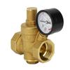 DN25 Brass Adjustable Water Pressure Reducing Regulator Reducer  Gauge Meter