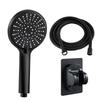 Boost 5-speed Large Panel Strong Water Output Large Water Volume Shower Head Filter Universal Multi-function Bathroom Shower Set