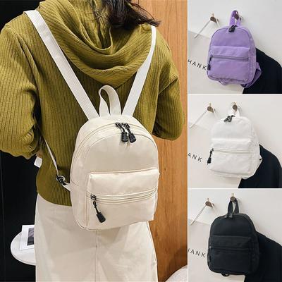 Fashion Casual Backpack Mini Women's Backpacks Trend Nylon Female Bag Small School Bags White Rucksack For Teen Girls