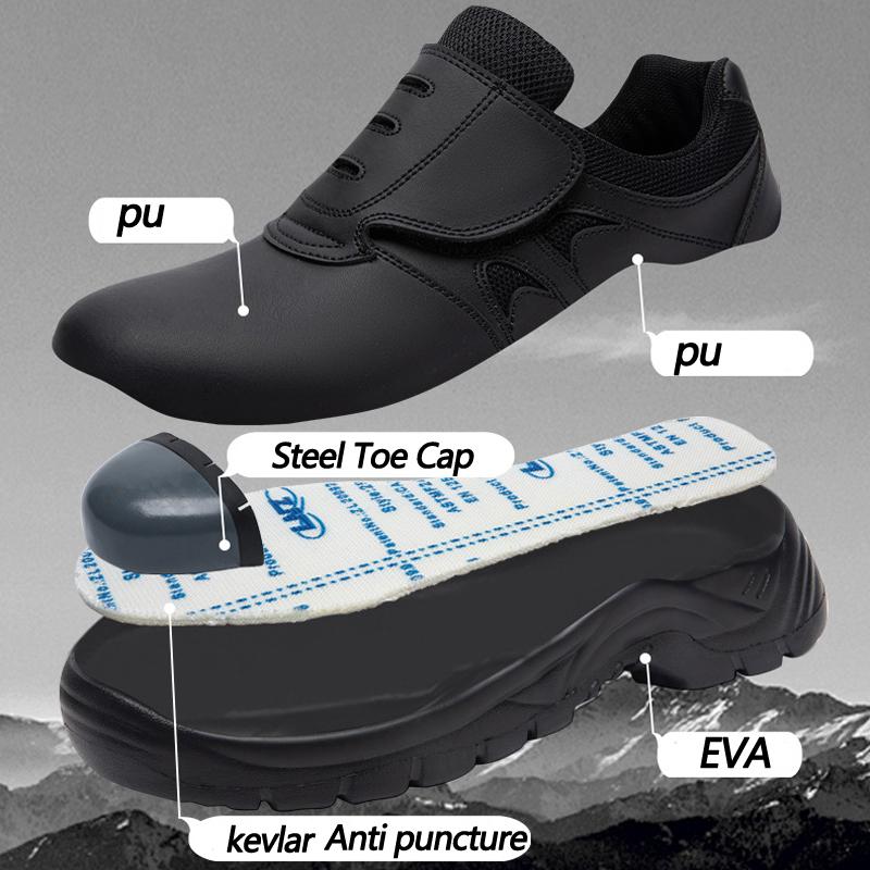 Weiße Arbeitssicherheitsschuhe für Herren Damen Stahlkappe Arbeitsschuhe Mode Sicherheitsschutzschuhe Durchstichsichere Sicherheitsstiefel